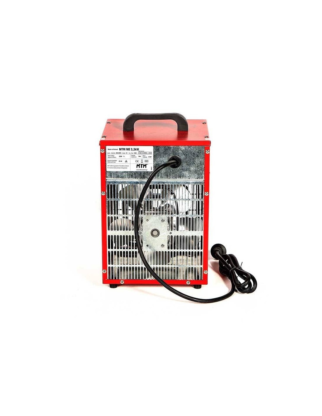 MTM ME 3,3 (1,65/3,3 kW) nagrzewnica elektryczna MTM Dariusz Seferyński