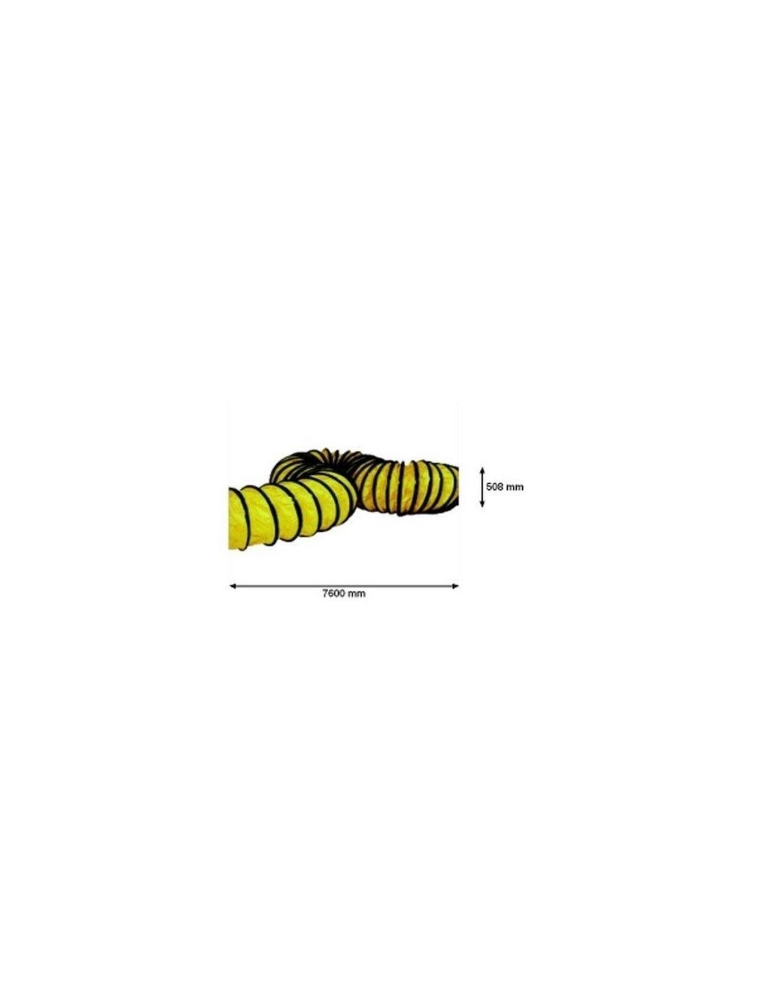 Przewód giętki żółty PVC 51 CM X 7.6 M 4031.403 MASTER