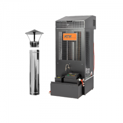 MTM 17-33 ECO WARM (17-33 kW) MULTI OIL HEATER + Stainless steel chimney set