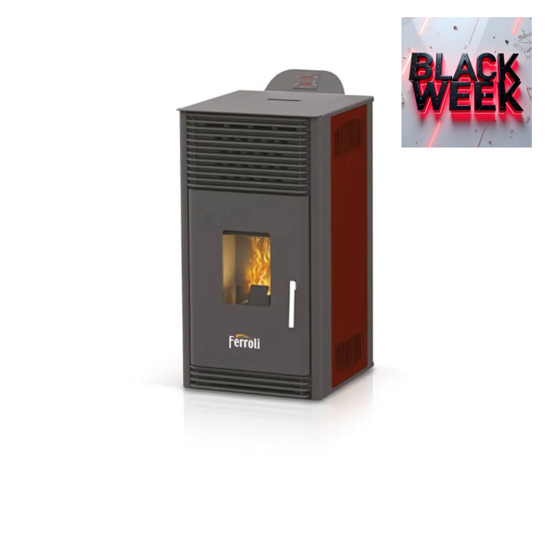 FERROLI BRETA ARIA 6 KW PELLET AIR THERMAL FIREPLACE