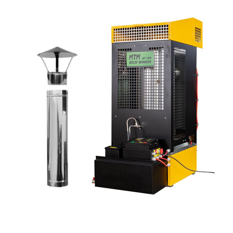 MTM 17-33 ECO WARM (17-33 kW) MULTI OIL HEATER + Stainless steel chimney set