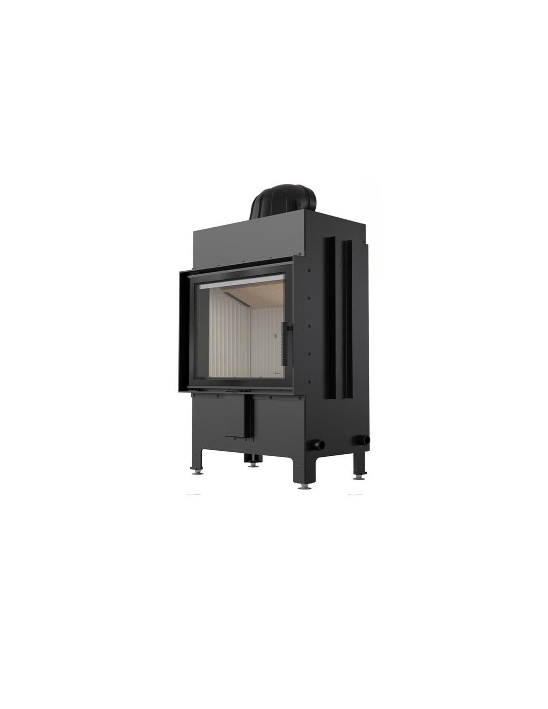 Kominek powietrzny stalowy KRATKI LUCY 12 kW Ø 200