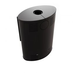 Stalowy piec wolnostojący BJORN Ø 150 7kW ozdobną ceramiką akumulacyjną