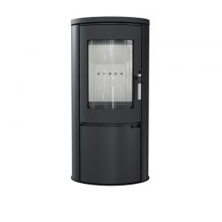 Piec stalowo-żeliwny koza KRATKI AB Ø 150 8 kW z domykaniem