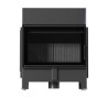 Kominek KRATKI ZIBI ECO 9,9 kW Ø 180 z domykaniem i czarnym wyłożeniem