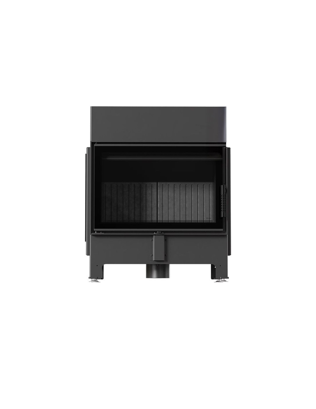 Kominek KRATKI ZIBI ECO 9,9 kW Ø 180 z domykaniem i czarnym wyłożeniem
