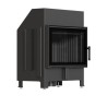 Kominek KRATKI ZIBI ECO 9,9 kW Ø 180 z domykaniem i czarnym wyłożeniem