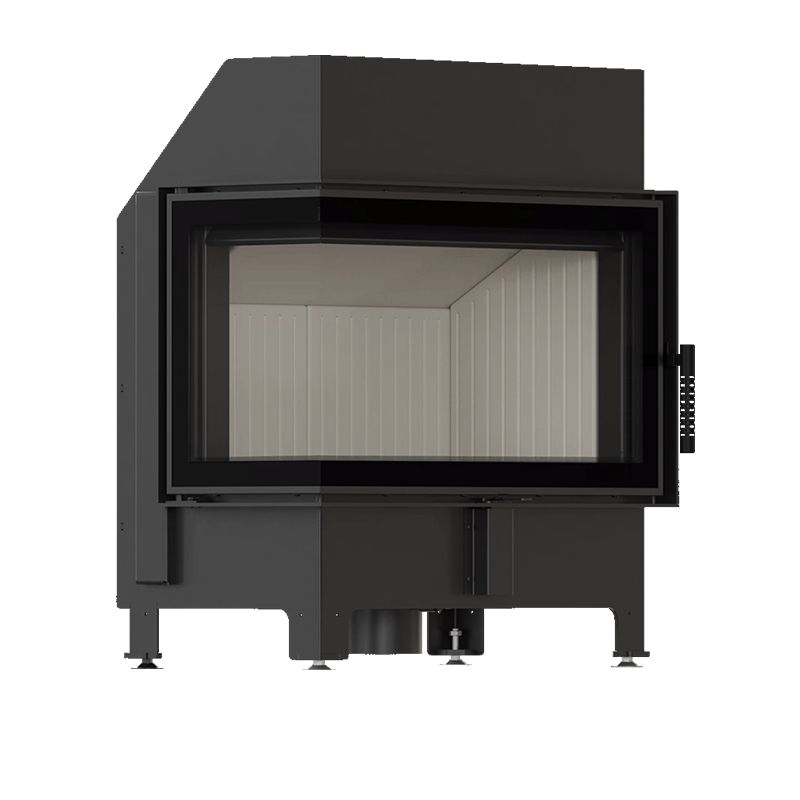 Kominek KRATKI ZIBI ECO 9,9 kW Ø 180 narożny lewy z domykaniem