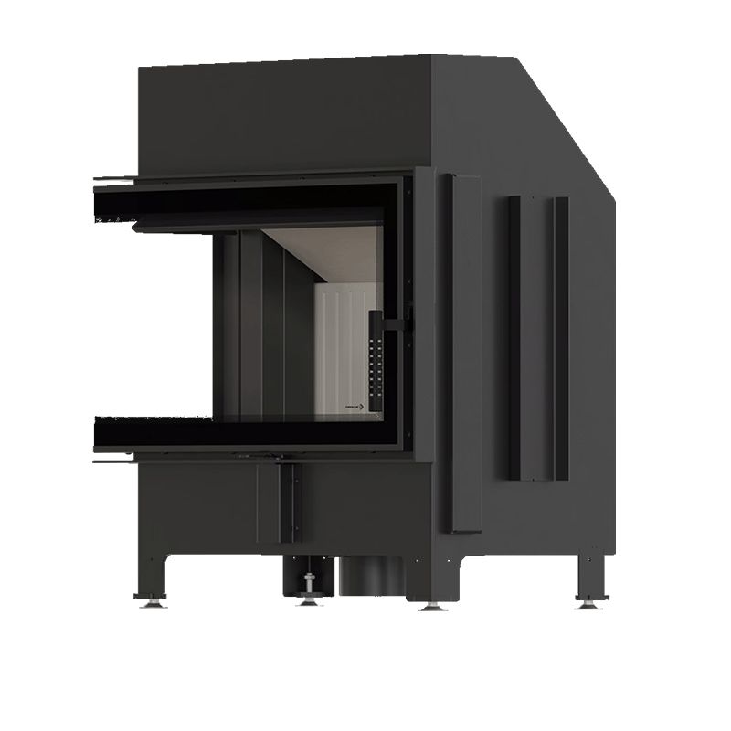 Kominek KRATKI ZIBI ECO 9,9 kW Ø 180 narożny prawy z domykaniem