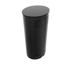 Piec stalowy KRATKI RUNA Ø 150 8 kW czarne wyłożenie