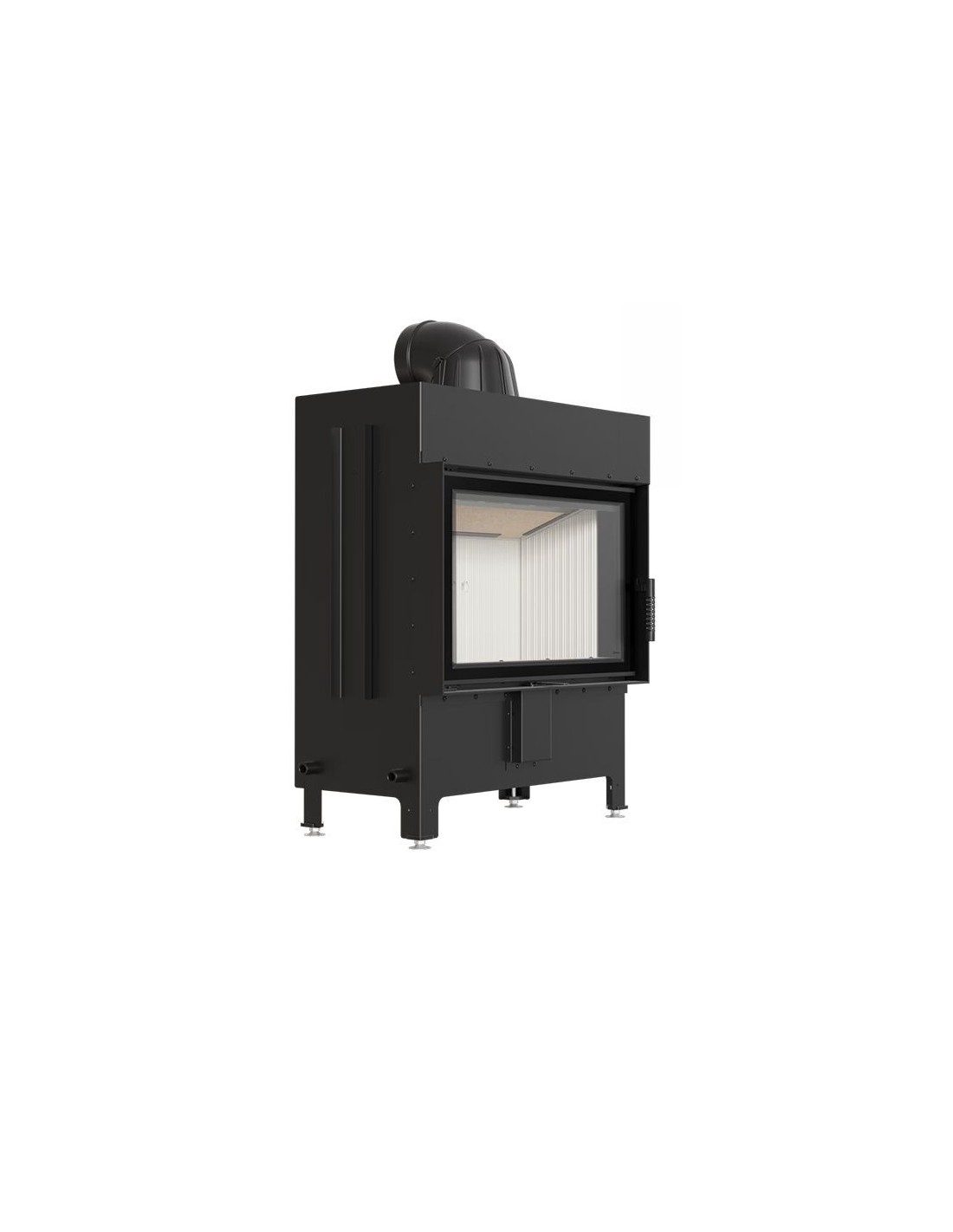 Kominek powietrzny stalowy KRATKI LUCY 14 kW Ø 200