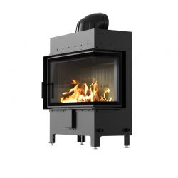 Kominek powietrzny stalowy KRATKI LUCY prawy 14 kW Ø 200