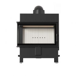 Kominek powietrzny stalowy KRATKI LUCY lewy 14 kW Ø 200