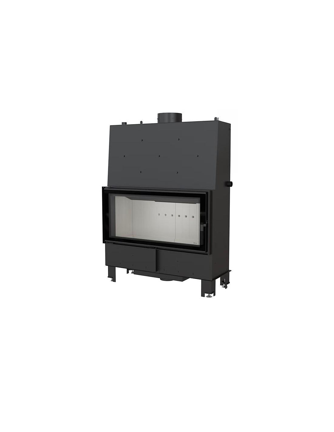 Kominek z płaszczem wodnym KRATKI LUCY 20 kW Ø 200