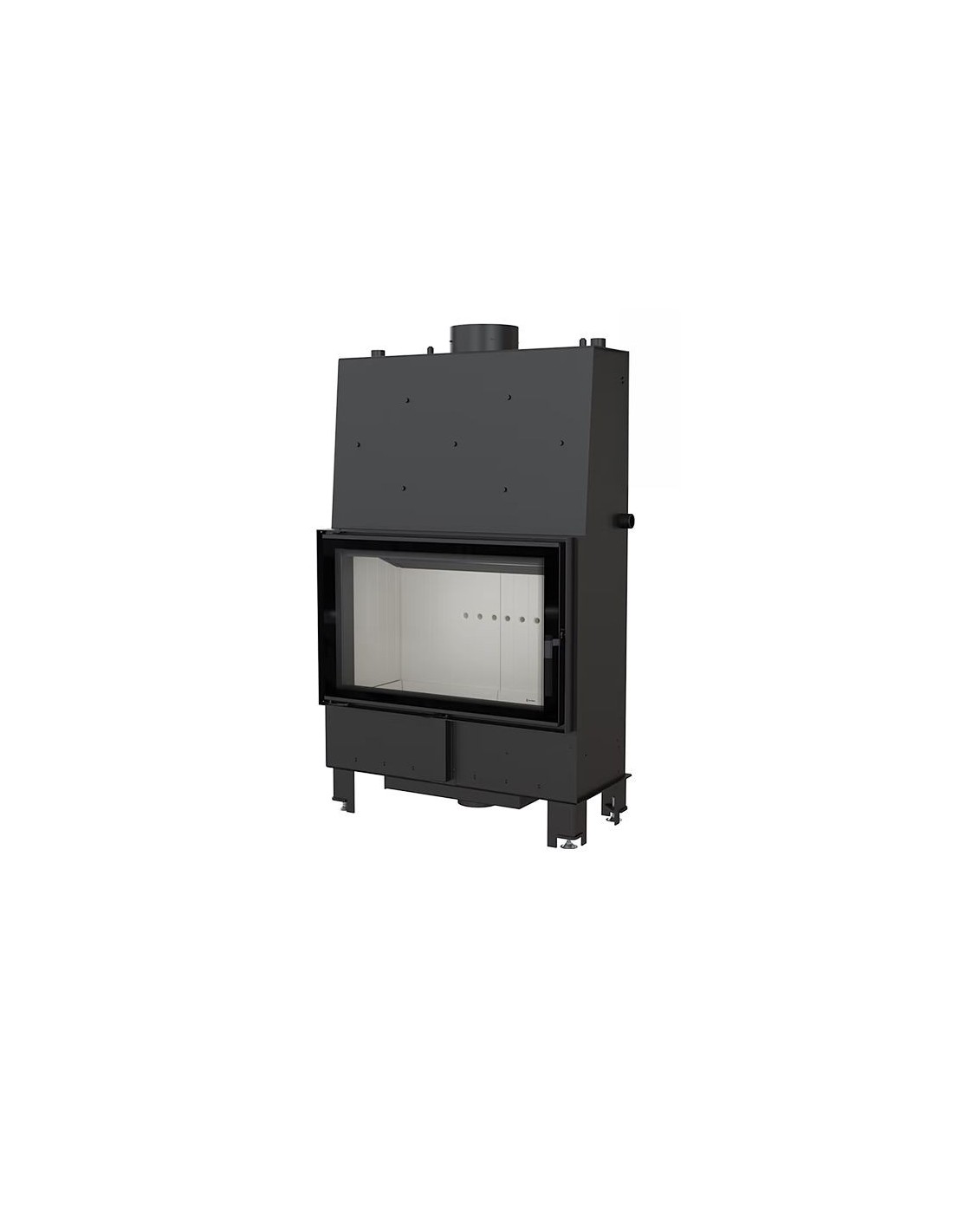 Kominek z płaszczem wodnym KRATKI LUCY 16 kW Ø 200