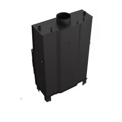 Kominek z płaszczem wodnym KRATKI LUCY 16 kW Ø 200