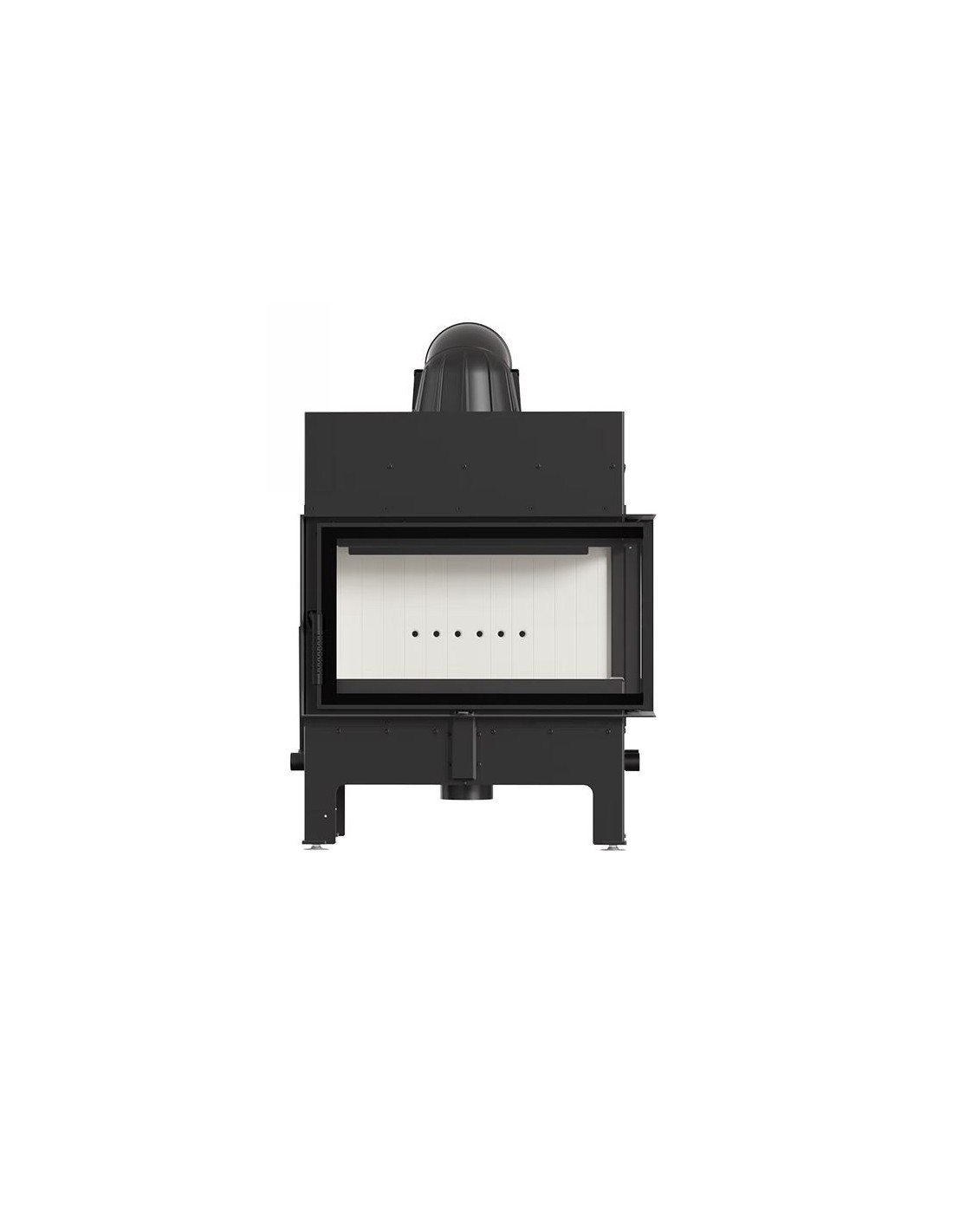 Kominek powietrzny stalowy KRATKI FLOKI M prawy 10 kW Ø 200