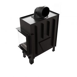 Kominek powietrzny stalowy KRATKI FLOKI M prawy 10 kW Ø 200