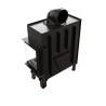 Kominek powietrzny stalowy KRATKI FLOKI M prawy 10 kW Ø 200
