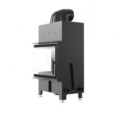 Kominek powietrzny stalowy KRATKI FLOKI S lewy 8 kW Ø 160