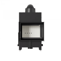 Kominek powietrzny stalowy KRATKI FLOKI S prawy 8 kW Ø 160