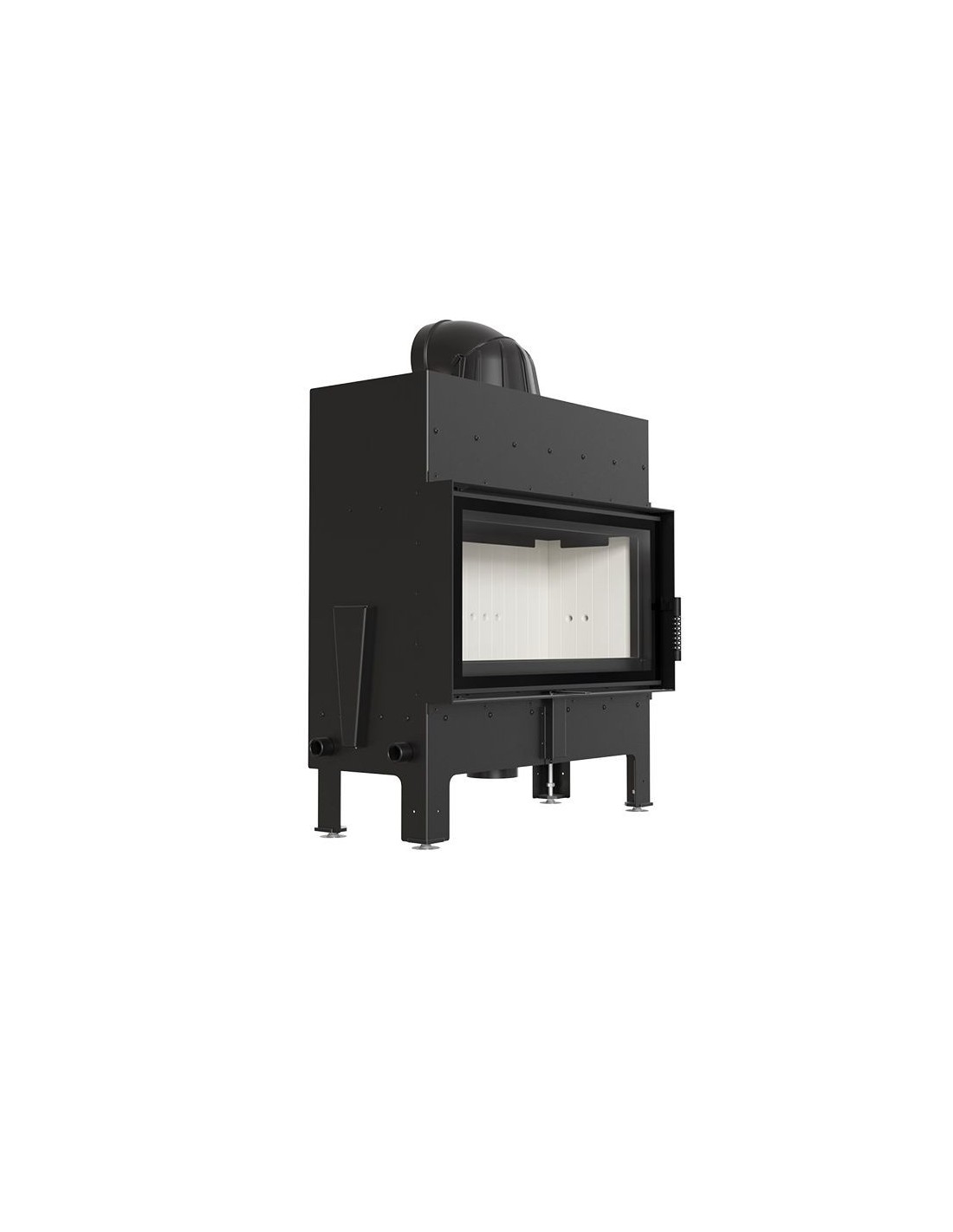 Kominek powietrzny stalowy KRATKI FLOKI L 12 kW Ø 200