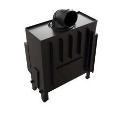 Kominek powietrzny stalowy KRATKI FLOKI L lewy 12 kW Ø 200