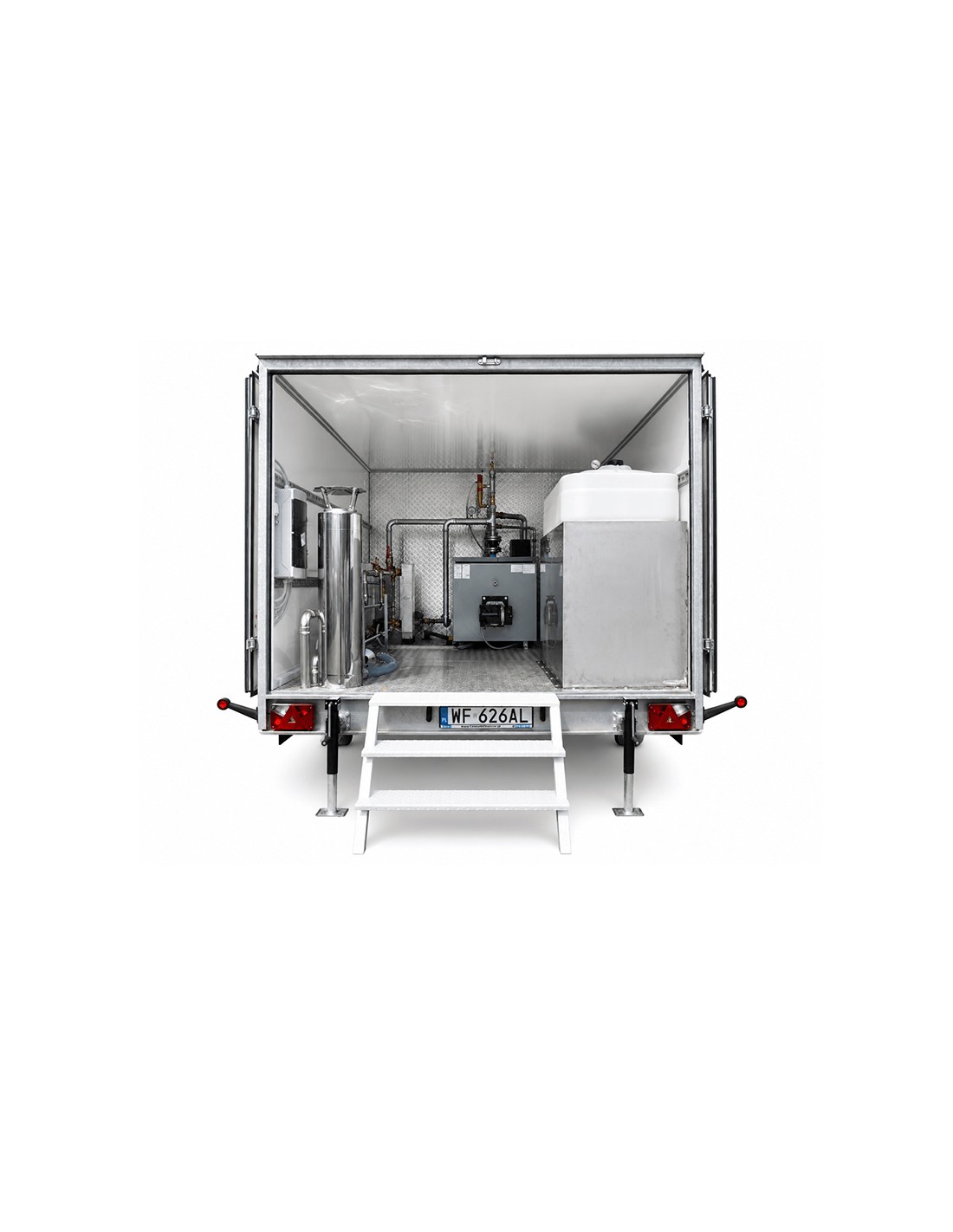 Mobilna kotłownia 120 kW na przyczepie