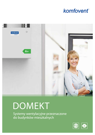 Okładka: KOMFOVENT — Centrale wentylacyjne Domekt