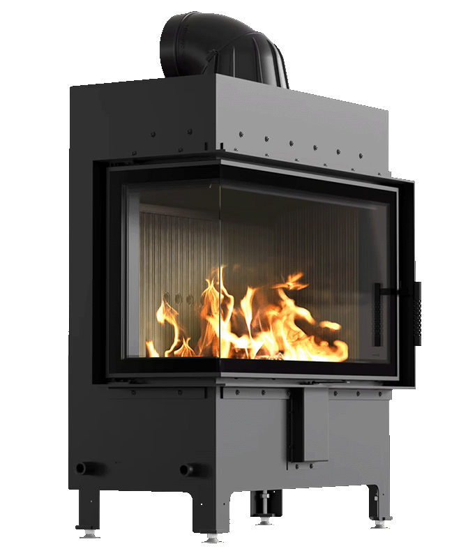 Kominek stalowy KRATKI FLOKI L 12 kW Lewy