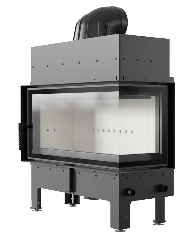 Kominek stalowy KRATKI FLOKI L 12 kW Prawy
