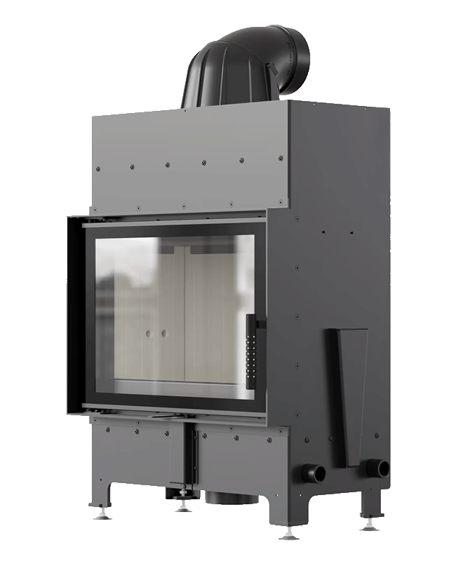 Kominek stalowy KRATKI FLOKI M 10 kW Prosty