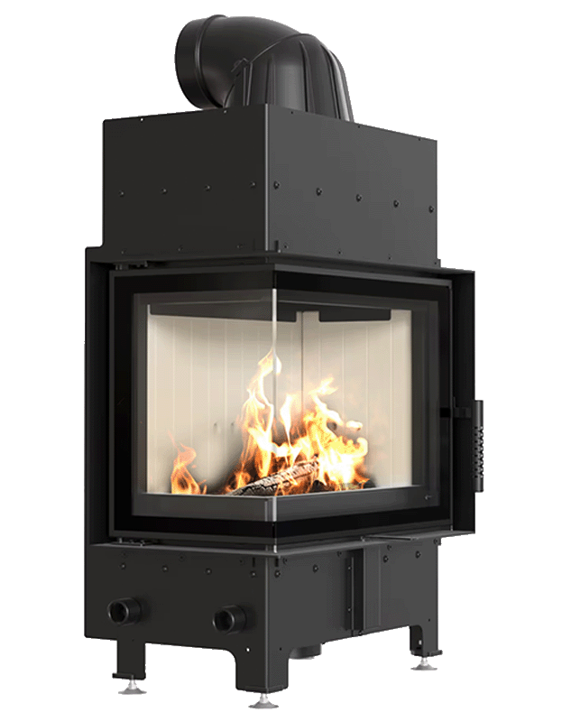 Kominek stalowy KRATKI FLOKI S 8 kW Lewy