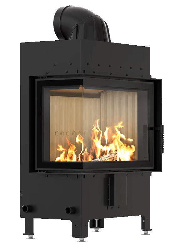 Kominek Kratki LUCY 12 Lewy z białym wyłożeniem