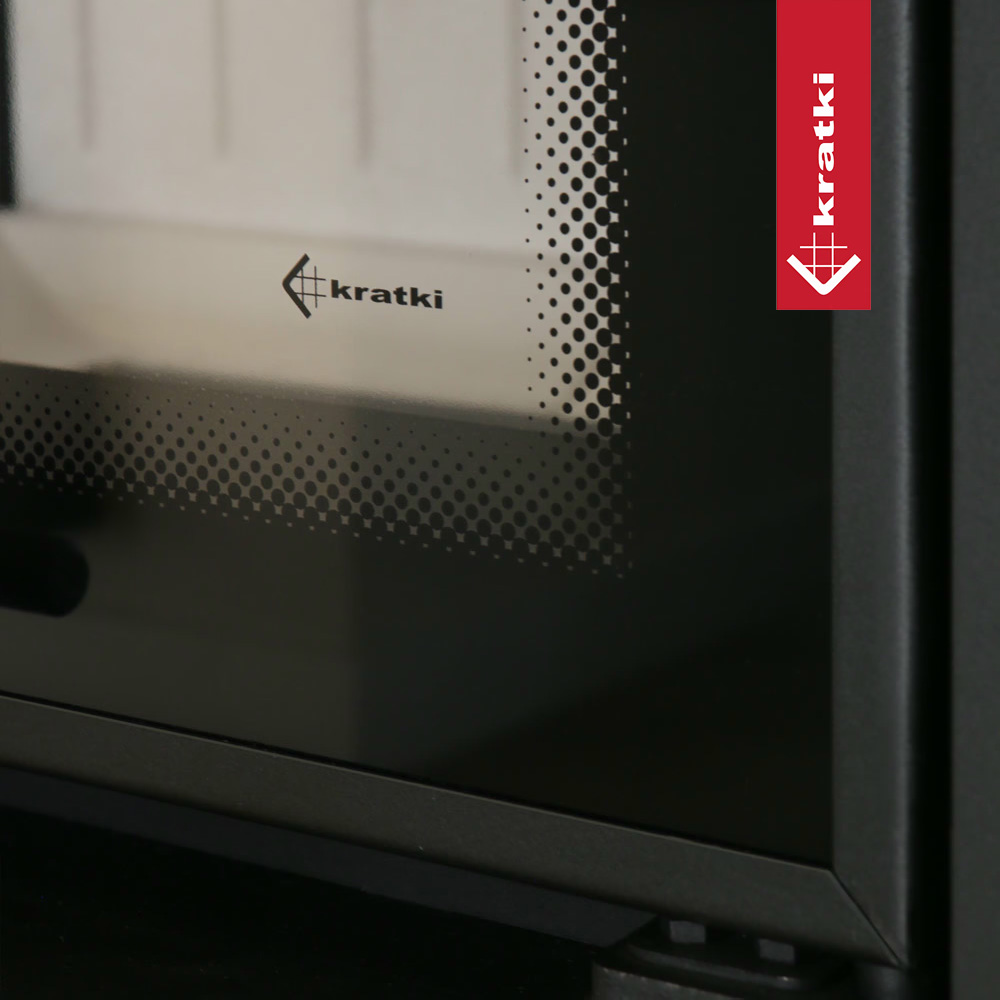 Dekoracyjna szyba typu Glass w kominku Lucy