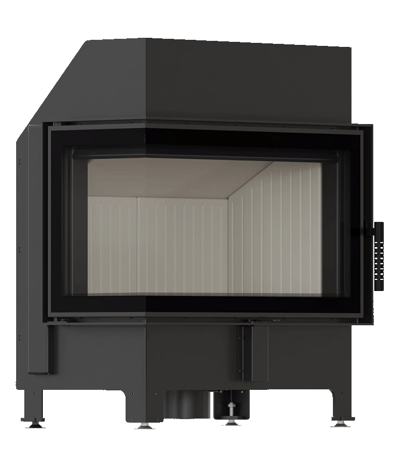 Wkład kominkowy narożny Kratki ZIBI ECO Lewy