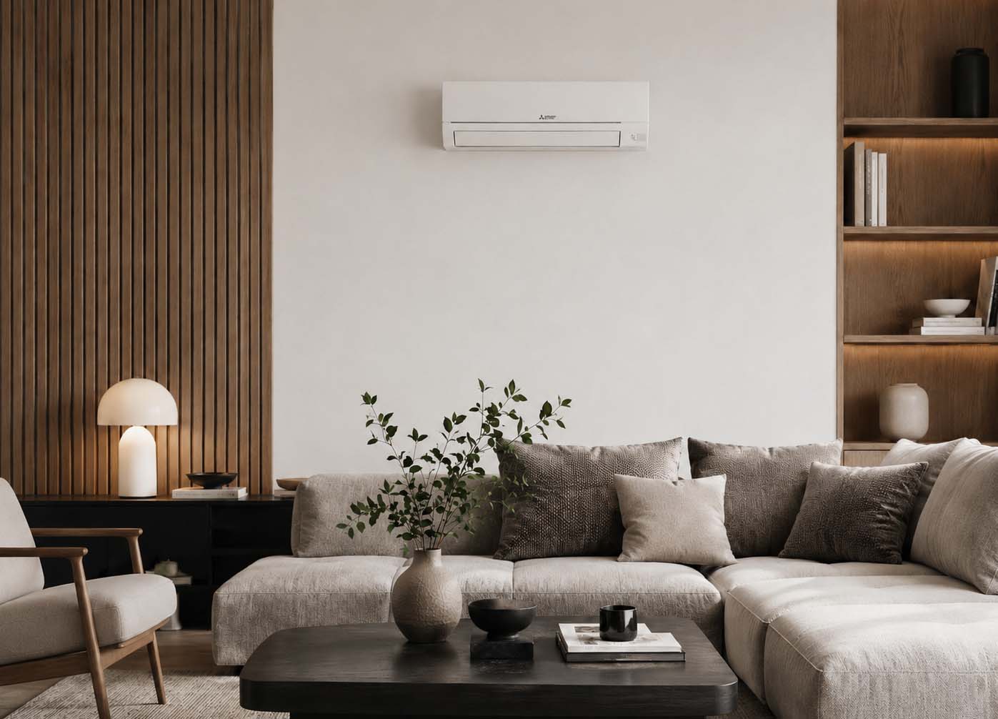 Klimatyzator Mitsubishi Electric w salonie wizualizacja